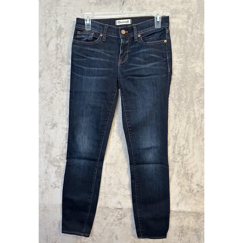 Madewell Jeans Womens 25 Dark Wash Blue Skinny Skinny Stretch Denim Style E0259